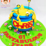 Best Customised Cake Shop Singapore custom cake 2D 3D birthday cake cupcakes desserts wedding corporate events anniversary 1st birthday 21st birthday fondant fresh cream buttercream cakes alittlecakeshoppe a little cake shoppe compliments review singapore bakers SG cake shop cakeshop ah beng who bakes winnie the pooh honey pot and bees